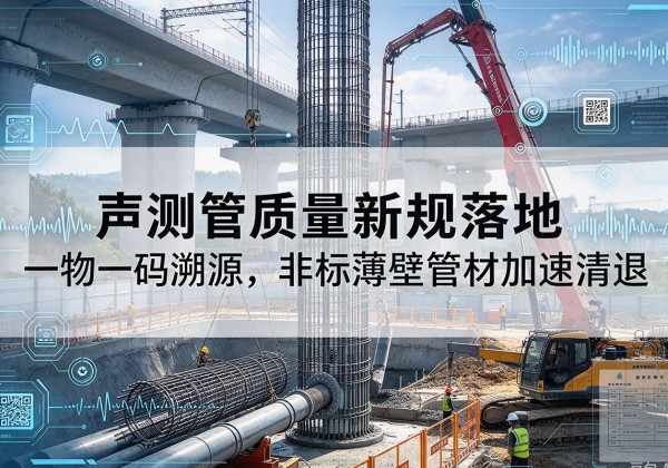 雅江声测管质量新规落地，一物一码溯源，非标薄壁管材加速清退