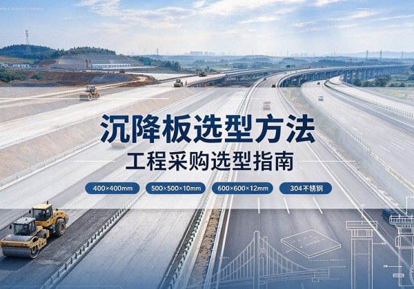 雅江沉降板选择方法